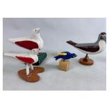 FLOCK OF FOLK ART BIRDS
