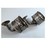 NICKLE PLATED BATHROOM CUP HOLDERS
