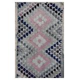FISH SCALE HOOKED RUG
