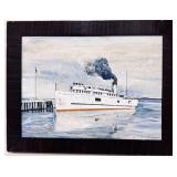 D.E. BANISTER THE ALGOMAH OIL ON BOARD