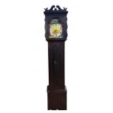 PAINTED GRANDFATHER CLOCK