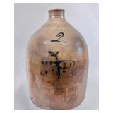 J. FISHER 2 GALLON STONEWARE JUG