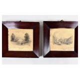 PAIR OF ANTIQUE ENGLISH ENGRAVINGS