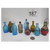 Vintage Colored Bottle Collection