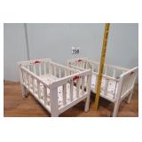 Pair Of Vtg Doll Cribs