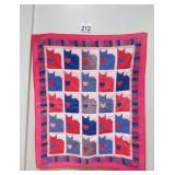 Hand Stitched Quilt - w/ 1 Small Rip