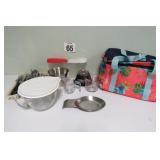 Kitchenware w/ Tupperware Bag & More