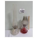 Pair Of Oil Vintage Lamps