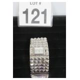 Betsey Johnson Silver Tone Wide Watch