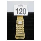 Betsey Johnson Twice Upon A Time Watch Gold Tone