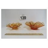 Carnival Glass Candy Dish Bowls