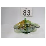 Northwood Luster Flute Carnival Bon Bon Dish