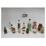 Vintage Bottles w/ Labels - Mixed Lot