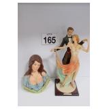 Holland Mold Maiden & Dancing Couple Figurines