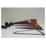 Vtg Hand Saws - Mitre Box & Bow Saw