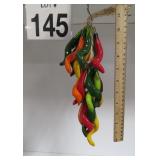 Ceramic Pepper Cluster 12' Long