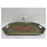 Hand Painted Toleware Tray 13x18''