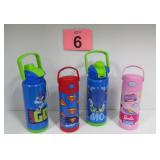 Kids Tumblers -Superman, Barbie, 2 Sonic