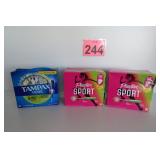 Tampons - Playtex Sport & Tampax Pearl