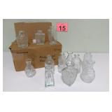Decorative Glass Bottles - Set Of 12