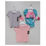 New 3pc Litle Mermaid Swimsuit 7/8 & 2 Tops