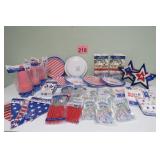 USA Patrotic Party Lot - Plates, Napkins & More
