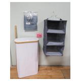 Hamper - Shower Curtain Set & Hanging Storage