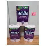 Quilted Northern 3 Packs - 24 Rolls Total