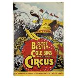 CLYDE BEATTY COLE BROS. CIRCUS POSTER