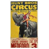 HUNT BROS. CIRCUS POSTER