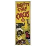 CLYDE BEATTY COLE BROS. CIRCUS POSTER