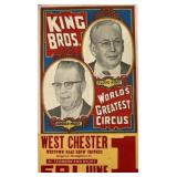 KING BROS. CIRCUS POSTER