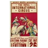 HUNT BROS. ROYAL INTERNATIONAL CIRCUS POSTER