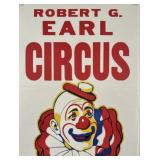 ROBERT G. EARL CIRCUS POSTER