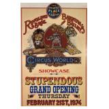 CIRCUS WORLD ATTRACTION POSTER