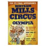 BERTRAM MILLS CIRCUS POSTER