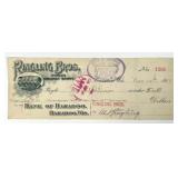 AL RINGLING SIGNED BANK CHECK