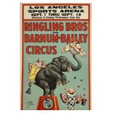RINGLING BROS. BARNUM BAILEY CIRCUS WINDOW CARD