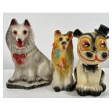 GROUPING OF CHALKWARE CARNIVAL PRIZES