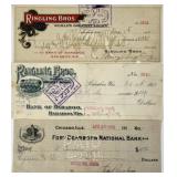 RINGLING BROS. BANK CHECK COLLECTION
