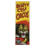 CLYDE BEATTY COLE BROS. CIRCUS POSTER
