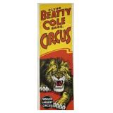 CLYDE BEATTY COLE BROS. CIRCUS POSTER