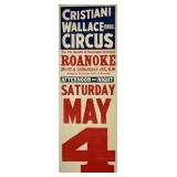 CRISTIANI WALLACE BROS. CIRCUS POSTER