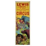 LEWIS BROS. CIRCUS POSTER