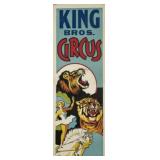 KING BROS. CIRCUS POSTER