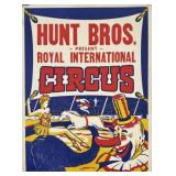 HUNT BROS. ROYAL INTERNATIONAL CIRCUS POSTER