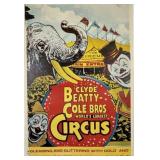 CLYDE BEATTY COLE BROS. CIRCUS POSTER