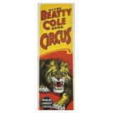 CLYDE BEATTY COLE BROS. CIRCUS POSTER