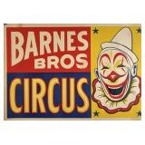 BARNES BROS. CIRCUS POSTER