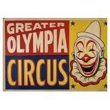 GREATER OLYMPIA CIRCUS POSTER